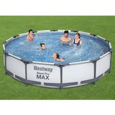 Bestway Pools Bestway Pool med stålram Steel Pro MAX med tillbehör 366x76 cm