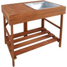Plantebord Esschert Design Potting Table Hardwood