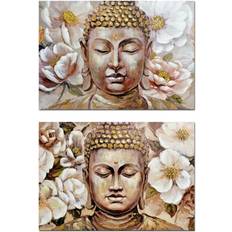 Brune Malerier Dkd Home Decor Buddha Oriental Maleri