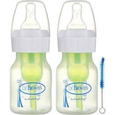 Dr. Brown's Baby Bottle Dr. Brown's Natural Flow 2 Pack Bottles 2 Oz Green