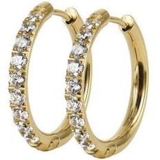 Astrid & Agnes Lucky Earrings - Gold/Transparent