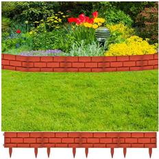 vidaXL Lawn Divider with Brick