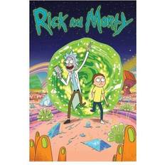 Glass Postere Pyramid International Rick and Morty Portal Poster 61x1.3cm