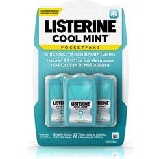 Dental Care Listerine 72-Count Pocket Paks Breath Strips In Cool Mint