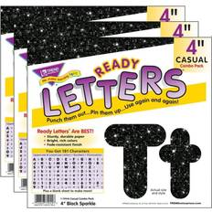 Toy Boards & Screens Trend 3pk 4" Casual Combo Ready Letters Black Sparkle