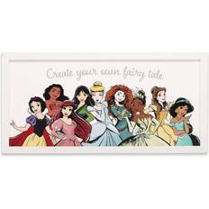 Open Road Brands Wall Decorations Open Road Brands Disney Princess Fairytale Wall Yellow/Blue/White Wall Decor