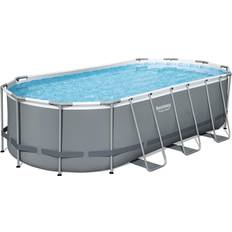 Pools Bestway Power Steel 18ft x 9ft x 48in Above Ground Swimming Pool Set with Pump