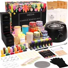 Candle Making Kit Beeswax - 22 Pcs ALL-INCLUSIVE DIY Candle Making