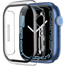 Screen Protectors Case with Screen Protector for Apple Watch Series 7 45mm 2-Pack