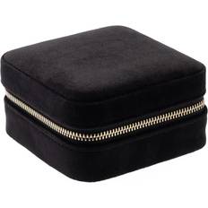 Dark Velvet Jewellery Box Mini - Black
