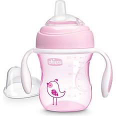 Sippy Cups Chicco Silicone Spout Transition Sippy Cup 7oz Pink 4m