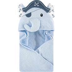 Baby Towels Hudson Baby Pirate Elephant Hooded Towel In Blue Blue Hooded Towel