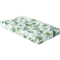 Little Unicorn Cotton Muslin Changing Pad Cover Tropical Leaf