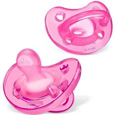 Chicco Pacifiers Chicco PhysioForma Silicone One-Piece Orthodontic Pacifier 16-24m Pink 2pk