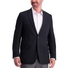 Haggar The Active Series Solid Gab Tailored Fit Blazer - Black