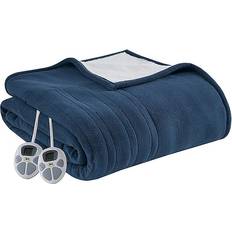 Serta Fleece To Heated Queen Blanket Blankets Blue (213.36x)