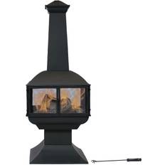 Sunnydaze Decor 57 in. Outdoor Wood Burning 360-Degree View