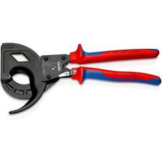 Knipex Peeling Pliers Knipex Tools 95 32 320 Three Stage Drive Ratchet Cutter with Comfort Grip Handle, Red/Blue