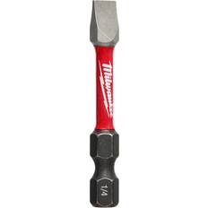 Milwaukee Slotted Screwdrivers Milwaukee SHOCKWAVE Impact Duty 2 1/4 in. Slotted SL#10 Alloy Steel Screw Driver Bit 1-Pack
