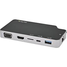 StarTech USB C-HDMI/VGA/USB A/RJ45/USB C M-F 0.4ft