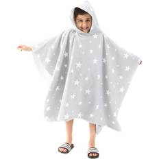 Dreamscene Kids Star Poncho Towel Grey