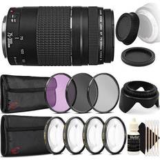 Canon EF Camera Lenses Canon EF 75-300mm f/4-5.6 III + 3pc Filter Kit Deluxe Accessories
