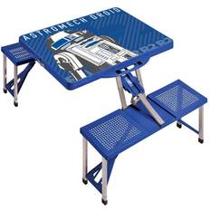 Picnic Time Camping Tables Picnic Time R2-D2 Blue Table Sport Portable Folding Table with Seats