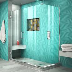 Clear Shower Doors DreamLine SHEN-24550340 Unidoor Plus H Hinged Shower Showers Shower Enclosures