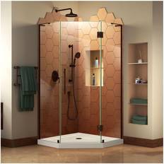Shower Walls DreamLine Prism Plus Semi-Frameless Neo-Angle Hinged Shower