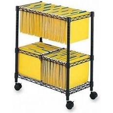 Paper Storage & Desk Organizers SAFCO Two-Tier Rolling File Cart 25-3/4w