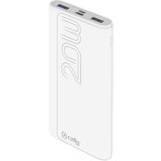 Celly Powerbanker Batterier & Ladere Celly PowerBank PD 20W 10.000 mAh Vit