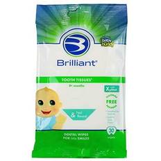 Baby Buddy Baby care Baby Buddy Tooth Tissues 30-Count Natural Dental Wipes White 30 Ct