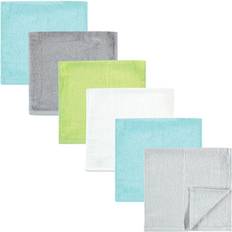 Hudson Baby 6-Pack Rayon From Bamboo Burpcloths In Grey Grey 6 Pack