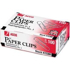 Paper Clips & Magnets Acco Economy #1 Paper Clips, 100/Box