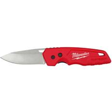 Milwaukee Snap-off Knives Milwaukee Fastback 7.75 Press and Flip Folding Pocket Knife Red 1 pc