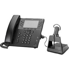 Poly Plantronics Voyager 4245 Office Bluetooth Mobile Headset Black (214700-01) Black