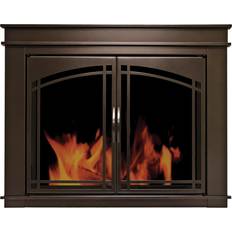 Pleasant Hearth Fireplaces Pleasant Hearth Fenwick Large Glass Fireplace Doors