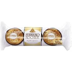 Ferrero Rocher Chocolates Ferrero Rocher 3 Count Premium Gourmet Milk Chocolate