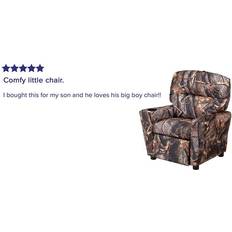 Flash Furniture Armchairs Flash Furniture Contemporary Camouflaged Fabric Recliner with Cup Holder, BT7950KIDCAMO
