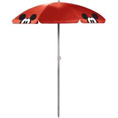 Umbrellas Picnic Time ONIVA 5.5 ft. Mickey Mouse Red Portable Beach Umbrella