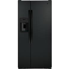 Fridge freezer with ice dispenser black GE GSS23GGP Advanced Water Black