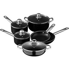 Bergner Cookware Sets Bergner Cookware Sets Black Black with lid