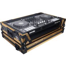 DJ Players Prox Xs-Ddj1000 Gold And Black Flight Case With Wheels For Ddj-1000, Ddj-100Srt, Ddj-Flx6, Ddj-Sx And Mc7000