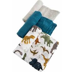 Little Unicorn Cotton Muslin Swaddle Blanket Dino Friends 3-pack
