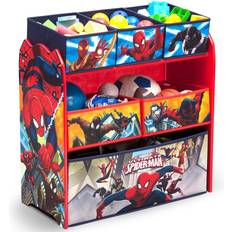 Super Heroes Kid's Room Marvel Children Spider-Man Six Bin Toy Storage Organizer