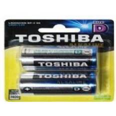 Toshiba Batterier & Ladere Toshiba LR20GCP BP-2 hushållsbatteri engångsbatteri D alkaliskt (LR20GCP BP-2)
