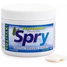 Saliva Stimulation Products Spry Dental Defense System Sugar-Free Gum Natural Peppermint