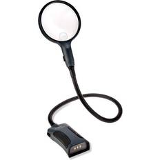 Carson Hands-Free Flexible Neck LED Magnifier Black