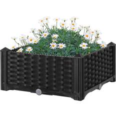 Gardenised Outdoor Planter Boxes Gardenised Rattan Bed Flower Planter