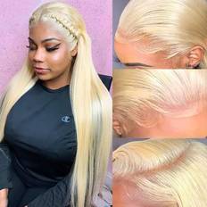 Alididi 13x4 Straight Lace Frontal Wig 28 inch #613 Blonde